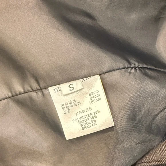 Frankie Shop Grey asymmetric blazer - Picture 6 of 6